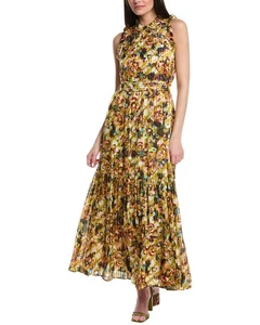 Maxi Vestido Para Mujer Marie Oliver Alice Mezcla Seda Verde S - Imagen 1 de 4