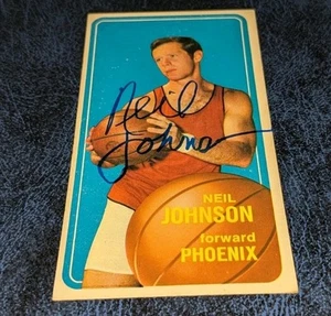 Tarjeta firmada por Neil Johnson Phoenix Suns NBA 1970-71 Topps con nuestro certificado de autenticidad - Imagen 1 de 2