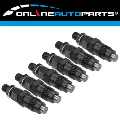 6 Diesel Fuel Injectors Set for Toyota HZJ105 HZJ75 HZJ78 HZJ79 4.2L 1HZ 90~07 - image 1 of 3