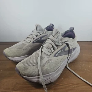 New! Womens Brooks Glycerin StealthFit 21 Grey/Purple Running Shoes. Size 9B. - Picture 1 of 6