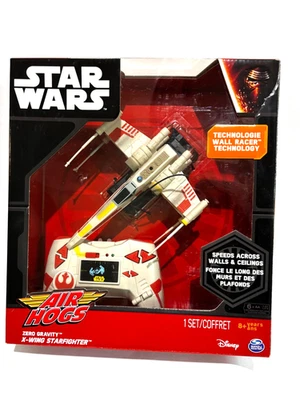 STAR WARS AIR HOGS REMOTE CONTROL ZERO GRAVITY X-WING STARFIGHTER WALL RACER - Image 1 of 4