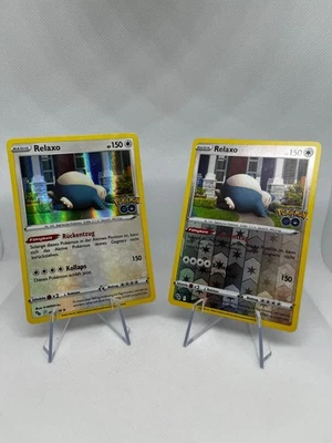 POKÉMON - Pokemon Go Karte - Relaxo - 055/078 REVERSE HOLO  + HOLO - deutsch SET - Bild 1 von 2
