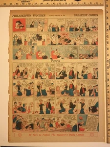 Vintage Zeitungscomics 97 Seiten 1932 - Gasoline Alley Peter Rabbit Popeye Annie - Bild 1 von 24
