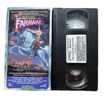 The Land of Faraway - VHS, 1987 - Christian Bale, Christopher Lee, Starmaker Foto 1 de 4
