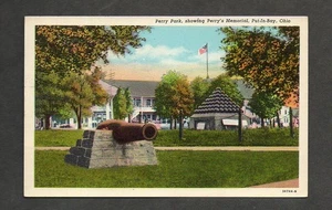 Perry Park Put-In-Bay South Bass Island OH 1951 Linen Postcard Posted to Dayton - Picture 1 of 2