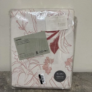 West Elm 100 % Baumwolle Paar Vorhänge Lasche 48 x 108 Zoll 2er Set * Paketschaden * NEU - Bild 1 von 6