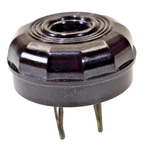 Vintage NOS  GE Brown Textolite Bakelite Plug 2 blade 1940's - Picture 1 of 13