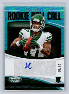 Certificado 2024 #RRC-MCY Malachi Corley (RC) Rookie Roll Call Signature Teal/50 - Imagen 1 de 2