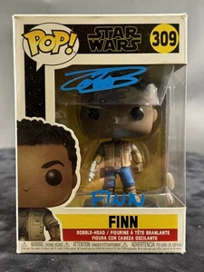 JOHN BOYEGA SIGNED FINN FUNKO POP STAR WARS FORCE AWAKENS JSA WITNESS COA 2 - Picture 1 of 6