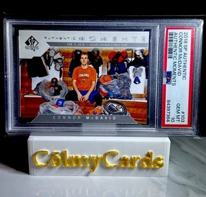 2018 SP Authentic Moments - Connor McDavid 103 Hat Trick Oilers PSA 10 POP 9 - Bild 1 von 5