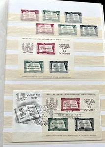 UNO NEW YORK Colección MNH Y ESTAMPADA 2 veces bloque 1 etc. - Imagen 1 de 14