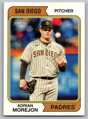 2023 Topps Heritage Adrian Morejon San Diego Padres #163 - Image 1 of 2