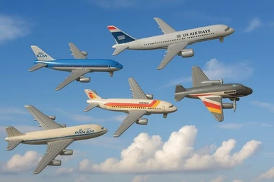 Die-Cast Airplane Fleet Matchbox Realtoy Schuco Pan Am KLM Iberia Vintage - Image 1 of 4