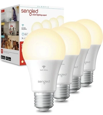 Sengled Smart LED Light Bulbs (set of 4) Works w/Alexa-Echo 800lm 60w Dimmable - Image 1 of 4