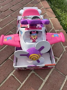 Disney Deluxe Minnie Mouse Plane w/ Lights and Sounds Kids Activity Ride-On Toy - Picture 1 of 6