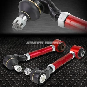 FOR 03-07 ACCORD/TSX UC1 RED ADJUSTABLE BALL JOINT REAR SUSPENSION CAMBER KIT - Picture 1 of 5