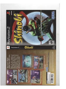 Shinobi PS2 Artwork Only Authentic Playstation - Picture 1 of 1