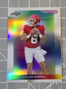 2024 Leaf Vivid White Prismatic Dillon Gabriel #'d/6 Oklahoma Sooners #33 SP - Picture 1 of 9