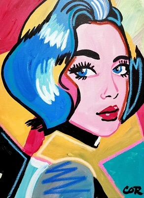 ANIME JAPONÉS CORBÉLICO MUJER 16X20 COLECCIONABLE GRAN EXPRESIONISMO ARTE POP Foto 1 de 4