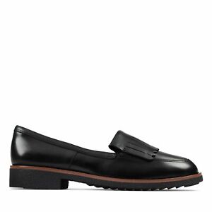 clarks penny loafers womens