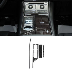 4Pcs Carbon Fiber Interior Gear Shift Kit Cover Trim For Jaguar XF 2009-2011 - Picture 1 of 12