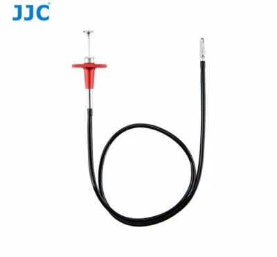 JJC TCR-70R Red Mechanical Threaded Shutter Release Cable for Universal Camera - Image 1 of 4