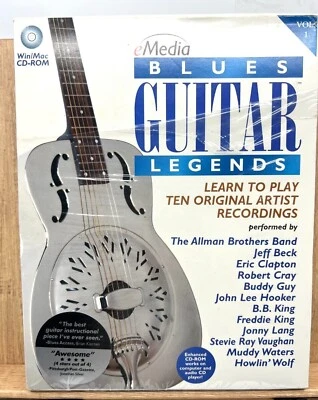 eMedia Blues Guitar Legends CD-Rom Tutorial Blues Music Learn at Home  - Image 1 of 4