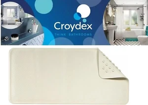 Croydex Shower Mat - Rubber Anti-Bacterial Hygiene 'N' Clean Suction Bath Matt - Picture 1 of 6
