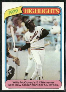 Willie McCovey 1980 Topps #2 San Francisco Giants HOF - Foto 1 di 2