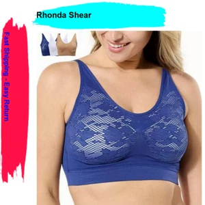 Rhonda Shear 3 Pack Ahh Bra with Adjustable Straps , Multi, Large - Picture 1 of 3
