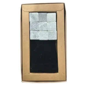 New Whiskey Stones Set of 9 | Velvet Bag and Boxed - Picture 1 of 3