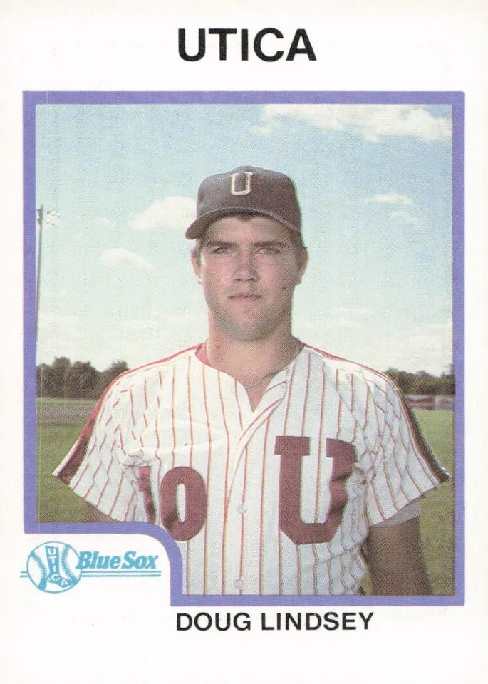 1987 Pro Cards Utica Blue Sox DOUG LINDSEY RC PHILLIES - Image 1 of 2