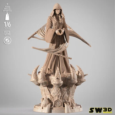 Darth Traya 3D Printed Figure, Unpainted KOTOR Sith Lord Model Kit, Star Wars - Image 1 of 4