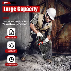 3-in-1 Benzin Abbruch Hammer Vorschlaghammer Profi Set Beton Ziegeln Steinen Bau - Bild 1 von 24