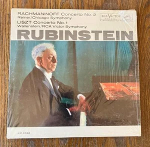 Rubinstein Rachmaninoff/Liszt Piano Concerto RCA LM 2068 Red Dog NM - Picture 1 of 6