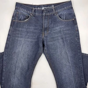 Beverly Hills Polo Club Jeans Size 34/30 Blue Denim Dark Wash Cotton Relaxed Fit - Picture 1 of 10