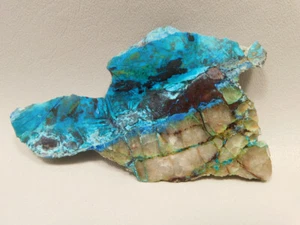 Chrysocolla Shattuckite Polished Stone Slab Rock #O27 - Picture 1 of 6