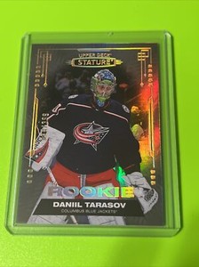 21-22 Upper Deck Stature Daniil Tarasov ROOKIE CARD #/399 Columbus Blue Jackets