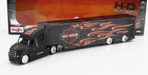 MODELLINO CAMION STATICO MAISTO TRUCK H-D HAULERS HARLEY DAVIDSON BISARCA 1/64 - Foto 1 di 6