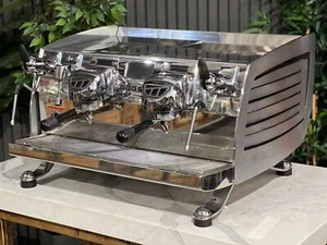 VICTORIA ARDUINO BLACK EAGLE VOLUMETRIC 2 GROUP ESPRESSO COFFEE MACHINE STAINLES - Picture 1 of 10