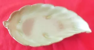 Frankoma Keramik USA 9 Zoll Blatt Schale Schüssel Plainsman grün #225 - Bild 1 von 10