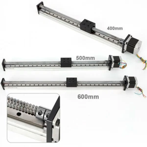 Attuatore lineare CNC 600mm guida guida guida scorrevole stadio Nema 23 motore vite sfera tavolo - Foto 1 di 10