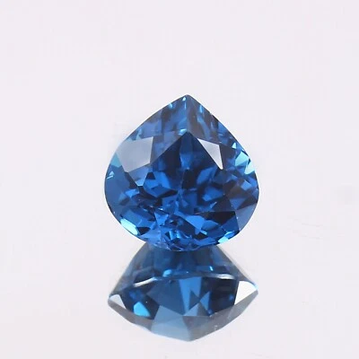 AAA Impecable Mozambique Turmalina Azul Suelto Corte Corazón Piedra Turmalina 9.50 MM Foto 1 de 3