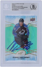 Autographed Mikko Rantanen Avalanche Hockey Slabbed Card