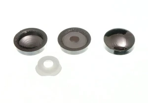 40 X Plastidome Click On Screw Cover Only Chrome Plated Plastic | Onestopdiy New - Picture 1 of 1