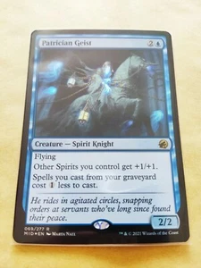 Patrician Geist FOIL - MTG Innistrad: Midnight MID Rare Near Mint (NM) - Imagen 1 de 1