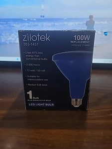 Zilotek PAR38 353-1457 LED Bulb BLUE 100 Watt Equivalence 13w E26 Base - Picture 1 of 5