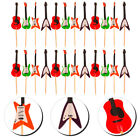  24 Pcs Music Party Supplies Guitar Cupcake Toppers Decorate