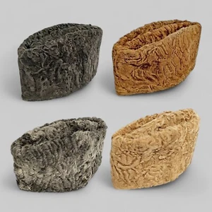 Karakul Jinnah Cap, Liaqat Ali Khan Hat Winter Fur Kufi Headwear Warm Muslim Cap - Picture 1 of 21