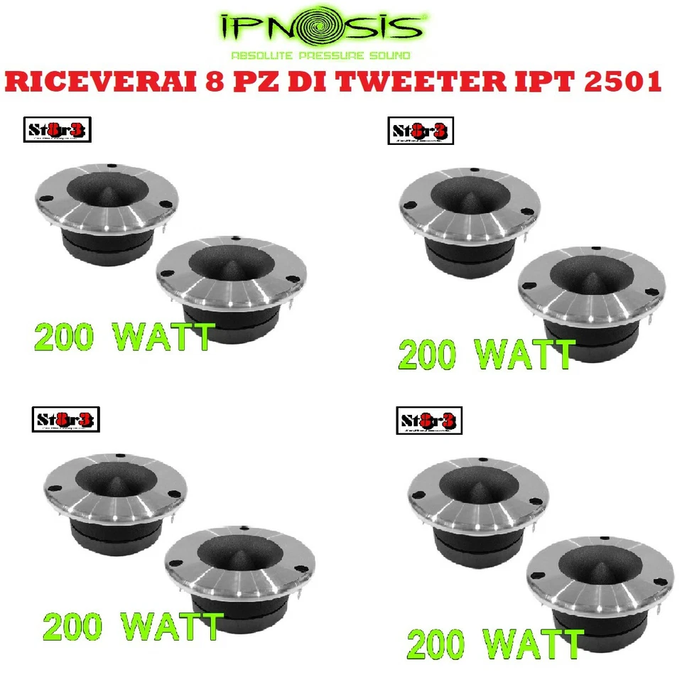 TW10 Coppia Tweeter per Auto 100W
